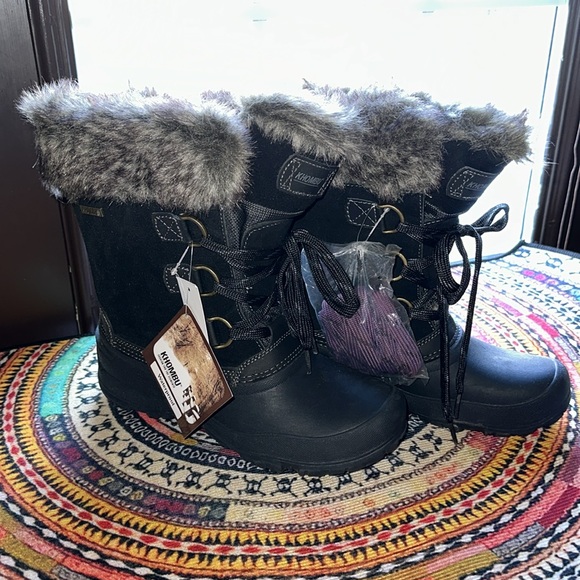 New Khombu Women's The Slope Winter Snow Boots, Size 8 - Picture 5 of 9